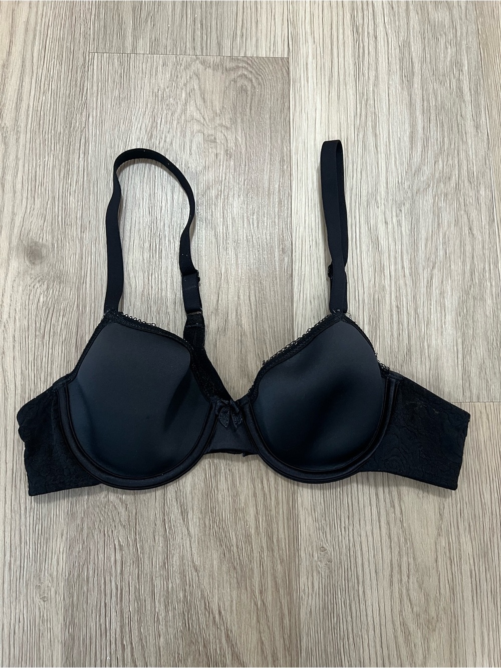 Wacoal Halo Lace Spacer Underwire T-Shirt Bra 853205 Black 36A